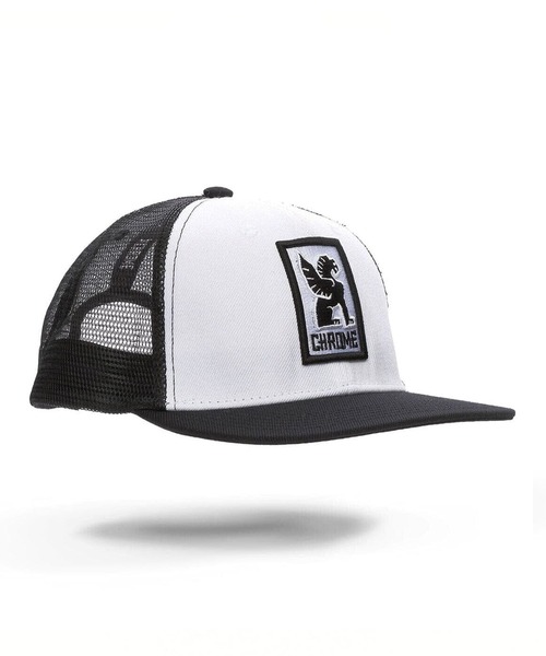 CHROME(クローム)の「CHROME/クローム キャップ MFLT 6 PANEL MESH CAP JP204WHBK(キャップ・メンズ・ホワイト×ブラック・FREE)」の4枚目の写真