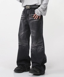 WESTBOY | ルーズバギーウォッシュドデニムパンツ/セミワイドデニムパンツWO23S2PT07【WB ORIGINALS】【2023SS】(デニムパンツ)