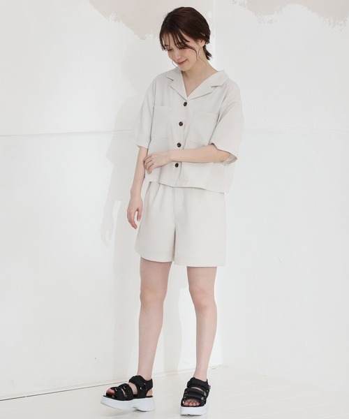 Honeys（ハニーズ）の「アサコショートパンツ（その他パンツ・レディース・ベージュ/ライトベージュ/ブラック・SS/S/M/L）」の16枚目の写真