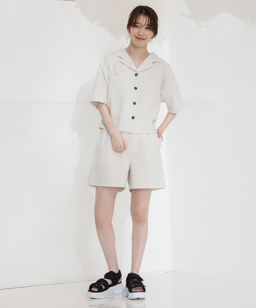 Honeys（ハニーズ）の「アサコショートパンツ（その他パンツ・レディース・ベージュ/ライトベージュ/ブラック・SS/S/M/L）」の13枚目の写真