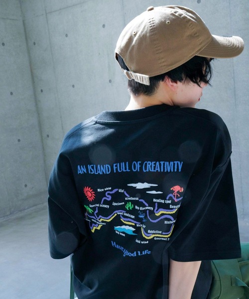 PAGEBOY(ページボーイ)の「スーベニアプリントTシャツ(Tシャツ/カットソー・レディース・ブラック/オフホワイト・FREE)」の6枚目の写真