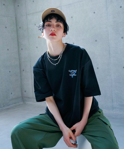 PAGEBOY(ページボーイ)の「スーベニアプリントTシャツ(Tシャツ/カットソー・レディース・ブラック/オフホワイト・FREE)」の8枚目の写真