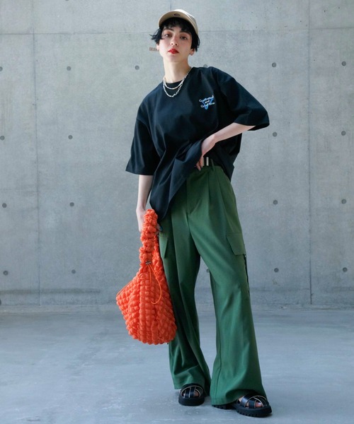 PAGEBOY(ページボーイ)の「スーベニアプリントTシャツ(Tシャツ/カットソー・レディース・ブラック/オフホワイト・FREE)」の9枚目の写真