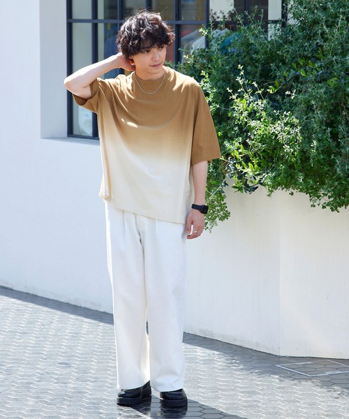 セール】オーバーサイズ グラデーションオーバーダイS/S