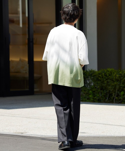 セール】オーバーサイズ グラデーションオーバーダイS/S