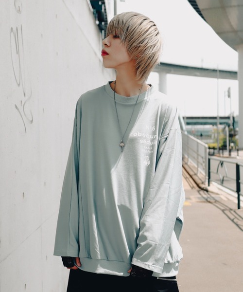 rovtski(ロフトスキー)の「AFYF DORMAN TEE/ビッグシルエット ドルマンT(Tシャツ/カットソー・メンズ・ブラック/ホワイト/エメラルド/ワインレッド/グレー/ブラック系その他2/グレー系その他/ブラック系その他/グリーン系その他/レッド系その他・FREE)」の6枚目の写真