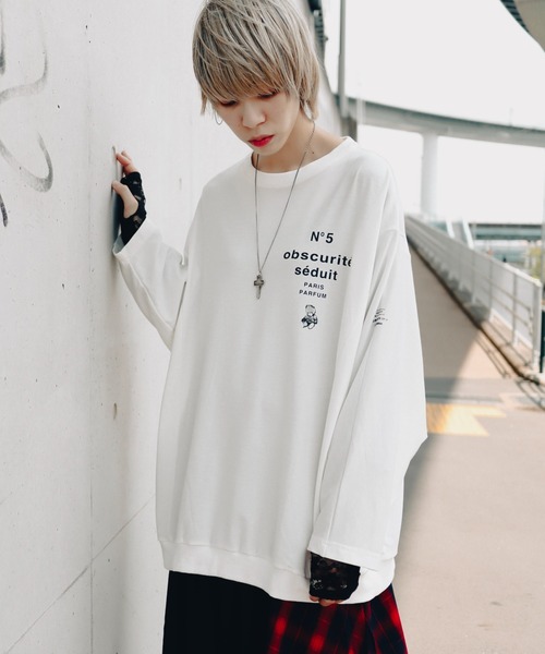 rovtski(ロフトスキー)の「AFYF DORMAN TEE/ビッグシルエット ドルマンT(Tシャツ/カットソー・メンズ・ブラック/ホワイト/エメラルド/ワインレッド/グレー/ブラック系その他2/グレー系その他/ブラック系その他/グリーン系その他/レッド系その他・FREE)」の2枚目の写真