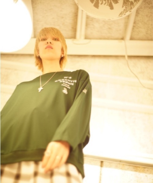 rovtski(ロフトスキー)の「AFYF DORMAN TEE/ビッグシルエット ドルマンT(Tシャツ/カットソー・メンズ・ブラック/ホワイト/エメラルド/ワインレッド/グレー/ブラック系その他2/グレー系その他/ブラック系その他/グリーン系その他/レッド系その他・FREE)」の12枚目の写真
