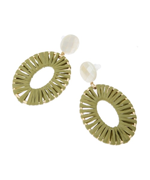 every walk.シェルパーツラウンド編みピアス（ピアス（両耳用））｜Green Parks（グリーンパークス）のファッション通販