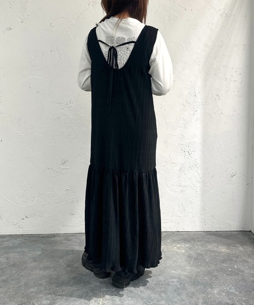 apres jour mignon(アプレジュールミニョン)の「プリーツ加工ワンピース【ZOZOTOWN限定アイテム】(ワンピース・レディース・ブラック/オレンジ系その他・フリー/X-LARGE)」の14枚目の写真