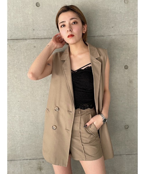 ENVYM(アンビー)の「フラップポケットショートパンツ(その他パンツ・レディース・チェック/ベージュ/ブラック・FREE)」の11枚目の写真
