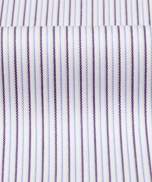 TOKYO SHIRTS(トウキョウシャツ)の「形態安定ノーアイロン スキッパー衿 七分袖ビジネスワイシャツ(ビジネスシャツ・レディース・パープル・XL/S/L/LL/M/XS)」の5枚目の写真