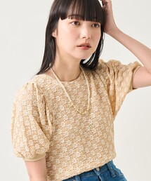 FREAK'S STORE | フラワーストレッチパフTシャツ(Tシャツ/カットソー)