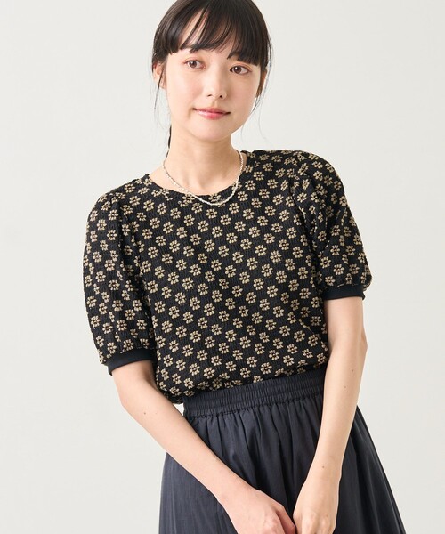 FREAK'S STORE（フリークスストア）の「フラワーストレッチパフTシャツ