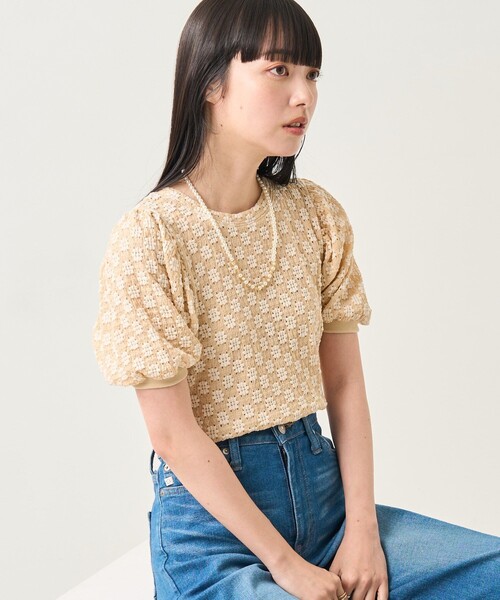 FREAK'S STORE（フリークスストア）の「フラワーストレッチパフT