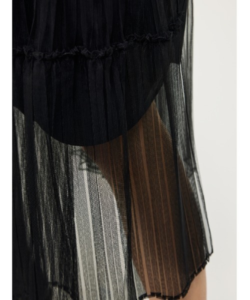 JNBY（ジェーエヌビーワイ）の「Urban and Feminine Stretch-cotton Dress（シャツワンピース・レディース・ホワイト/ブラック・36/38/40）」の17枚目の写真