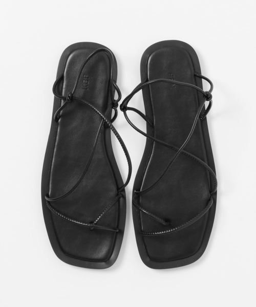 KBF（ケイビーエフ）の「ナローコードサンダル（サンダル・レディース・ブラック/ゴールド・36/38/37）」の16枚目の写真