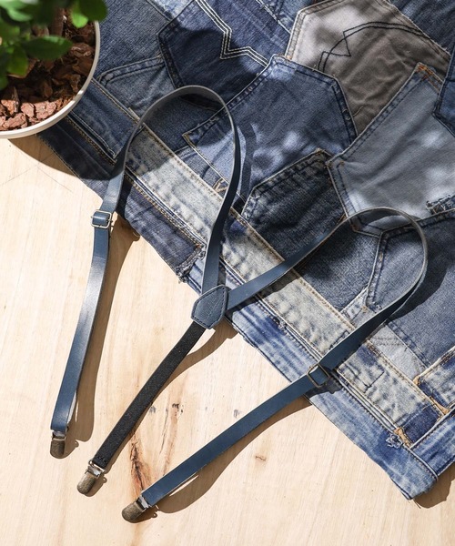 UNIVERSAL OVERALL(ユニバーサルオーバーオール)の「【72】【UNIVERSAL OVERALL】Leather Suspenders(サスペンダー・レディース・ブラック/ダークブラウン/ブラウン/ネイビー/グリーン・FREE)」の5枚目の写真