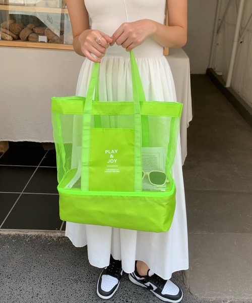 EPICKS（エピックス）の「多機能レジャービーチメッシュトート（トートバッグ・レディース・ブルー/ブラック/レッド/グリーン・FREE）」の15枚目の写真