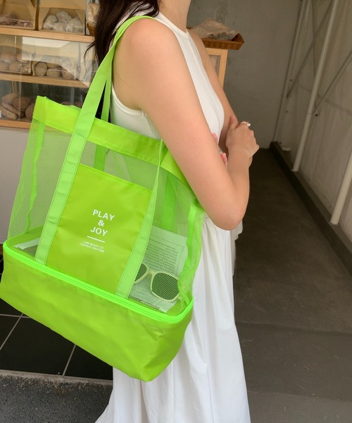 EPICKS（エピックス）の「多機能レジャービーチメッシュトート（トートバッグ・レディース・ブルー/ブラック/レッド/グリーン・FREE）」の11枚目の写真