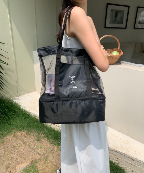 EPICKS（エピックス）の「多機能レジャービーチメッシュトート（トートバッグ・レディース・ブルー/ブラック/レッド/グリーン・FREE）」の19枚目の写真