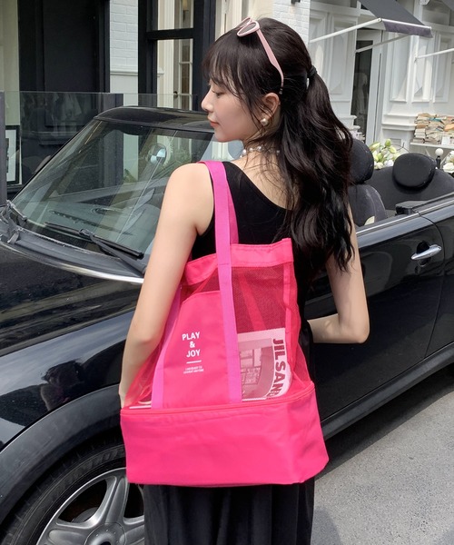 EPICKS（エピックス）の「多機能レジャービーチメッシュトート（トートバッグ・レディース・ブルー/ブラック/レッド/グリーン・FREE）」の8枚目の写真