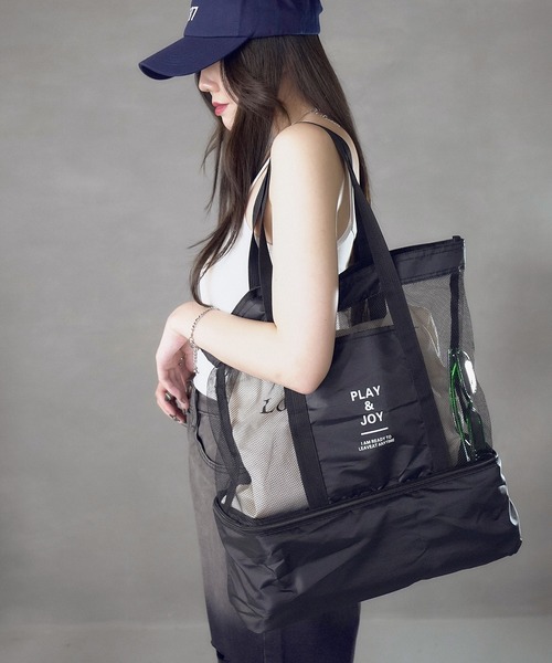 EPICKS（エピックス）の「多機能レジャービーチメッシュトート（トートバッグ・レディース・ブルー/ブラック/レッド/グリーン・FREE）」の12枚目の写真