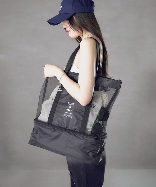 EPICKS（エピックス）の「多機能レジャービーチメッシュトート（トートバッグ・レディース・ブルー/ブラック/レッド/グリーン・FREE）」の17枚目の写真