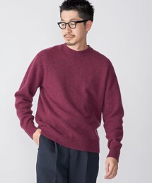 SHIPS: ヤク ウール 5ゲージ クルーネック ニット