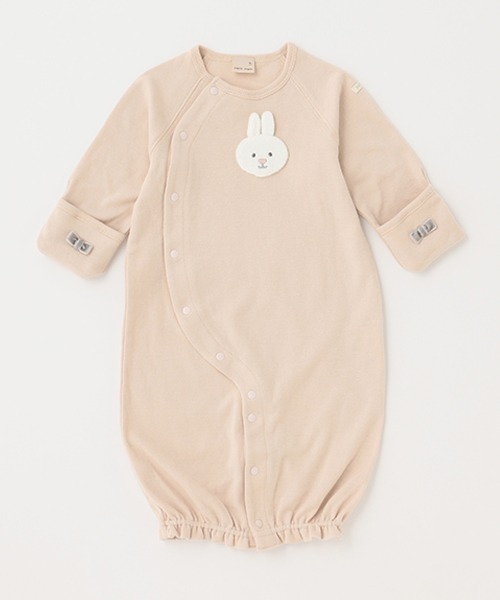 petit main（プティマイン）の「【オーガニック】アニマル2WAYオール（その他ベビーウェア・キッズ・ライトピンク/トップグレー/アイボリー・50-70cm）」の8枚目の写真