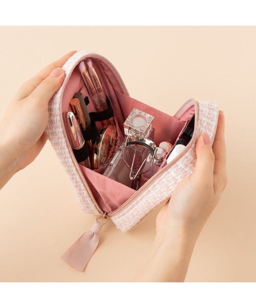 ツイード スタンドポーチ ピンク（ポーチ）｜Francfranc（フランフラン