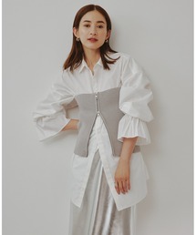 【emmi atelier】センタージップマルチウェイニットビスチェ