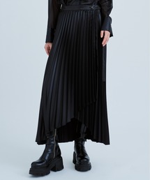 STUDIOUS | 【STUDIOUS/ステュディオス】レザーライクラッププリーツスカート(スカート)