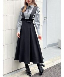 EATME | タックプリーツロングジャンスカ(ジャンパースカート)