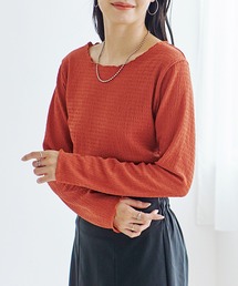 Fizz | カットシャーリング メロークルーネックロンT(Tシャツ/カットソー)