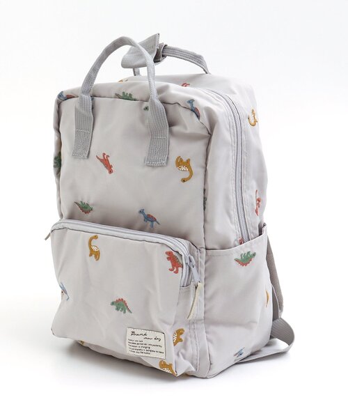 apres les cours（アプレレクール）の「バラエティ総柄刺繍リュック（バックパック/リュック・キッズ・ネイビー/ピンク/ライトグレー・FREE）」の14枚目の写真