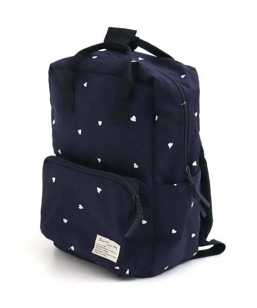 apres les cours（アプレレクール）の「バラエティ総柄刺繍リュック（バックパック/リュック・キッズ・ネイビー/ピンク/ライトグレー・FREE）」の15枚目の写真