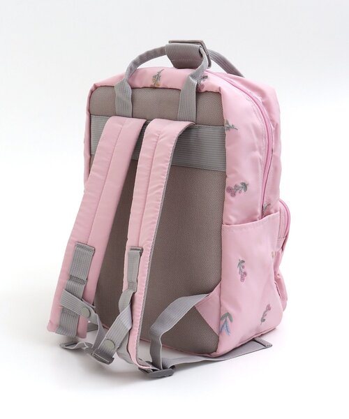 apres les cours（アプレレクール）の「バラエティ総柄刺繍リュック（バックパック/リュック・キッズ・ネイビー/ピンク/ライトグレー・FREE）」の6枚目の写真