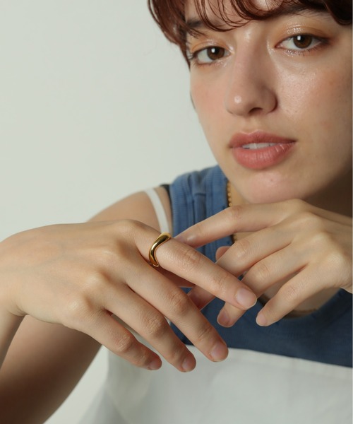 ORLEAN(オルレアン)の「【ORLEAN】ニュアンスドロップリング 11号(リング・レディース・シルバー/ゴールド・11号)」の15枚目の写真