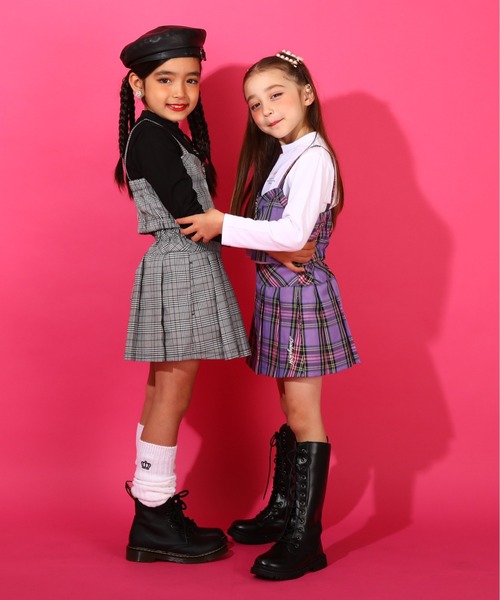 BABYDOLL（ベビードール）の「チェック スカート 8649K（スカート・キッズ・パープル/アッシュグレー/イエロー・140cm/130cm/80ｃｍ/120cm/150cm/110cm/100cm/90cm）」の20枚目の写真