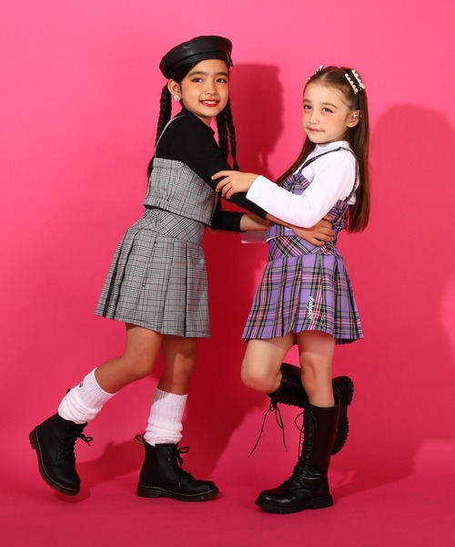 BABYDOLL（ベビードール）の「チェック スカート 8649K（スカート・キッズ・パープル/アッシュグレー/イエロー・140cm/130cm/80ｃｍ/120cm/150cm/110cm/100cm/90cm）」の21枚目の写真