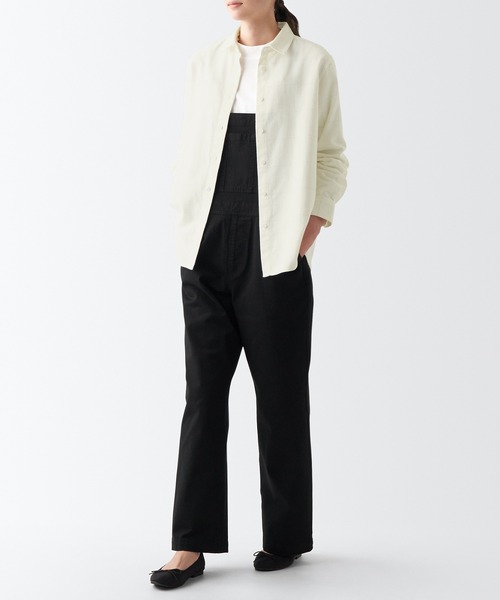 無印良品（ムジルシリョウヒン）の「両面起毛フランネルレギュラーカラー長袖シャツ（シャツ/ブラウス・レディース・イエロー系4/ホワイト系/レッド系2/オレンジ系/グリーン系1/グレー系7/グレー系6/ライトグレー系1・M/XS/L/XXL/XL/S）」の9枚目の写真