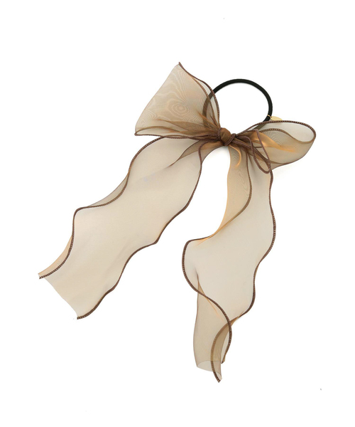 ROPE' PICNIC（ロペピクニック）の「シャイニーオーガンジーリボンポニー（ヘアゴム・レディース・ブラウン系その他3/グリーン系その他/ピンク系その他2・FREE）」の4枚目の写真