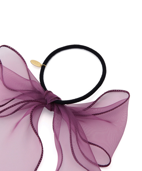 ROPE' PICNIC（ロペピクニック）の「シャイニーオーガンジーリボンポニー（ヘアゴム・レディース・ブラウン系その他3/グリーン系その他/ピンク系その他2・FREE）」の8枚目の写真