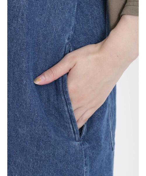 Samansa Mos2（サマンサ モスモス）の「前後着デニムジャンパースカート（ワンピース・レディース・ネイビー/ブルー・F）」の14枚目の写真