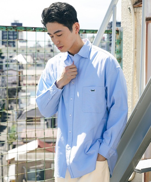 PENNEYS(ぺニーズ)の「【PENNEY'S(ペニーズ)】FOXビッグシャツ(シャツ/ブラウス・メンズ・サックスブルー/ブラウン/オフホワイト/クリアブルー・LARGE/MEDIUM)」の1枚目の写真