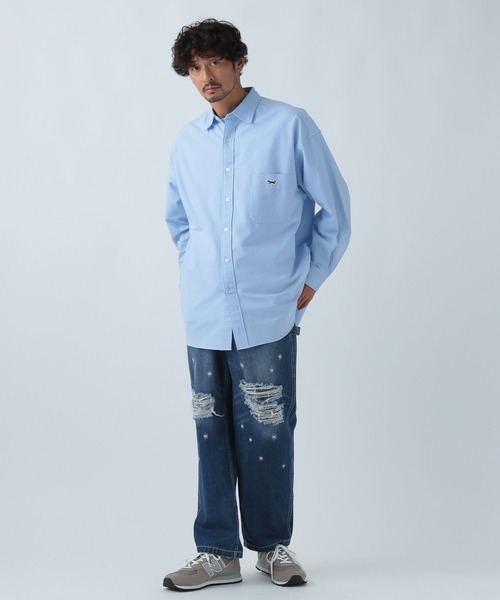 PENNEYS(ぺニーズ)の「【PENNEY'S(ペニーズ)】FOXビッグシャツ(シャツ/ブラウス・メンズ・サックスブルー/ブラウン/オフホワイト/クリアブルー・LARGE/MEDIUM)」の11枚目の写真