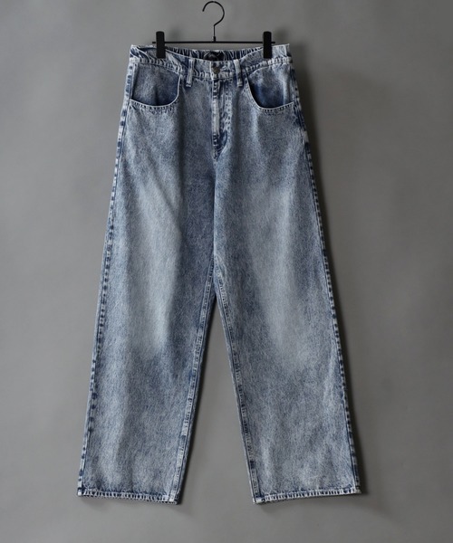 SITRY(シトリー)の「Wide Tapered Denim pants/ワイドテーパード デニム パンツ(デニムパンツ・メンズ・ケミカルウォッシュ/ブラック系その他2/ブラック系その他/ブラック/インディゴブルー・M/S/L/LL)」の6枚目の写真