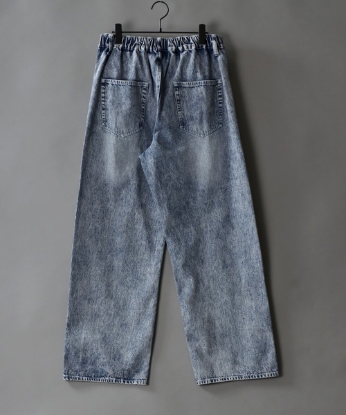 SITRY(シトリー)の「Wide Tapered Denim pants/ワイドテーパード デニム パンツ(デニムパンツ・メンズ・ケミカルウォッシュ/ブラック系その他2/ブラック系その他/ブラック/インディゴブルー・M/S/L/LL)」の10枚目の写真