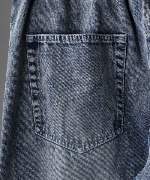 SITRY(シトリー)の「Wide Tapered Denim pants/ワイドテーパード デニム パンツ(デニムパンツ・メンズ・ケミカルウォッシュ/ブラック系その他2/ブラック系その他/ブラック/インディゴブルー・M/S/L/LL)」の11枚目の写真